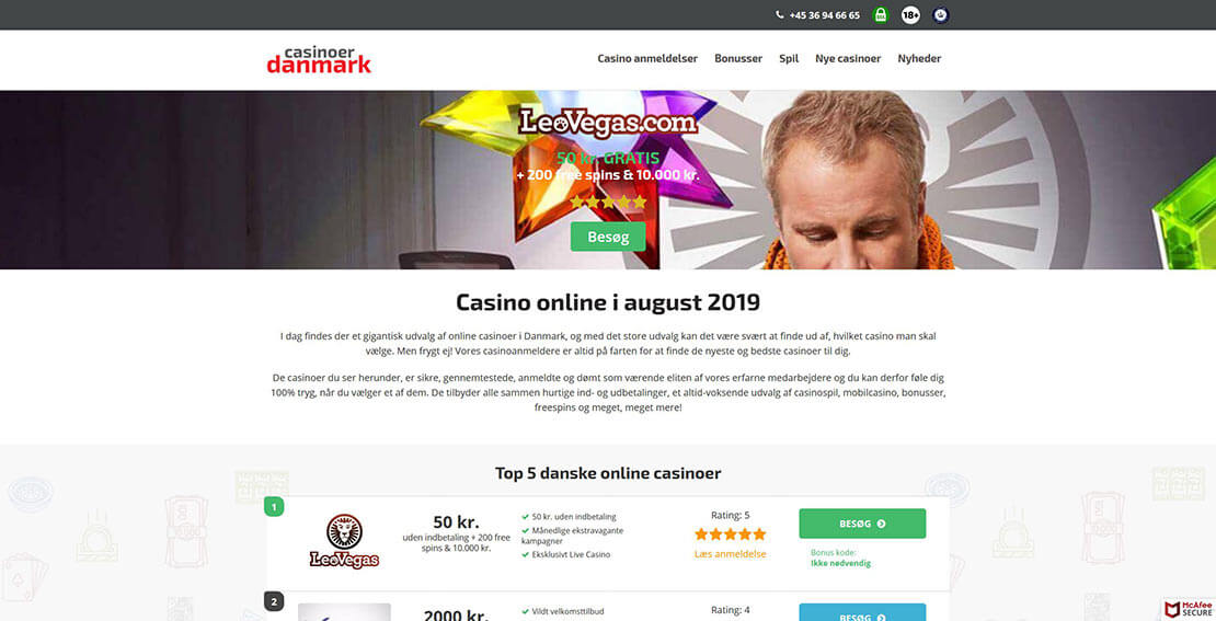Casinoer Danmark
